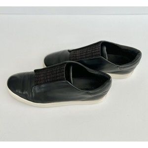 VINCE Cantara Black Leather Slip-On